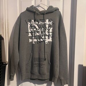Gray Graphic Hoodie